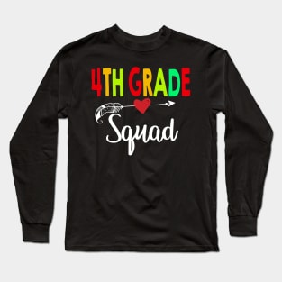 1st Grade Squad Teacher Back To School Long Sleeve T-Shirt